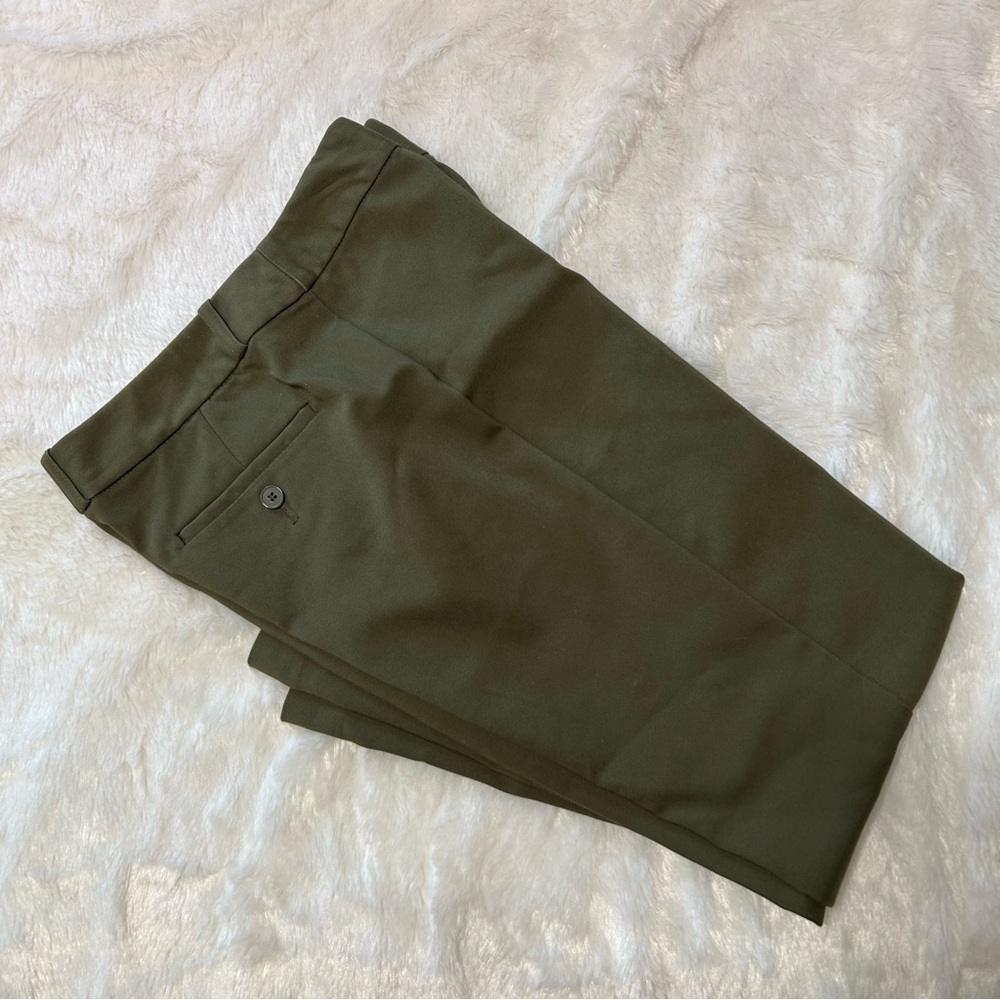 Women Olive Green Slim Ankle Pants
